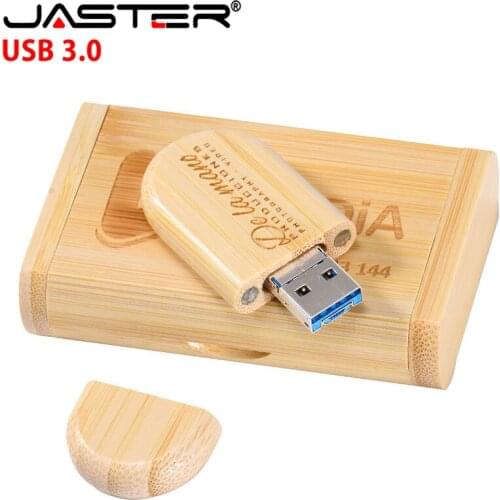 JASERT 2 in 1 wooden flash drive USB 3.0 pen drive 64GB flash drive 4GB 8GB 16GB 32GB 128GB memory stick Customizable logo