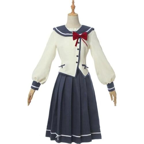 ORESUKI Cosplay Sanshokuin Sumireko Pansy Cosplay Costumes Girls School Uniform Top+Skirts Outfits