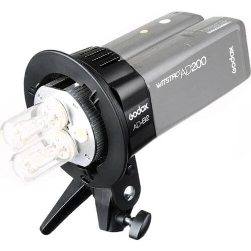 Godox double tubes Light Head Bracket dedicated dual lamp output power 400W outside the lamp holder Bowens Mount for Godox AD200