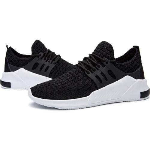 Hot Sale Men shoes Lightweight sneakers Breathable Slip-on Casual Shoes For adult Fashion Footwear Zapatillas Hombre Black