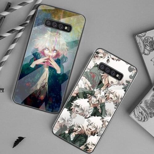Makoto Nagito Komaeda Anime Phone Case Tempered Glass For Samsung S20 Plus S7 S8 S9 S10 Plus Note 8 9 10 Plus