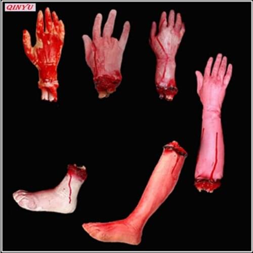 Cut Off Hand Feet Halloween Bloods Knives Horro Ghost Party Decorations Happy Halloween Party Decor For Home DIY 5z