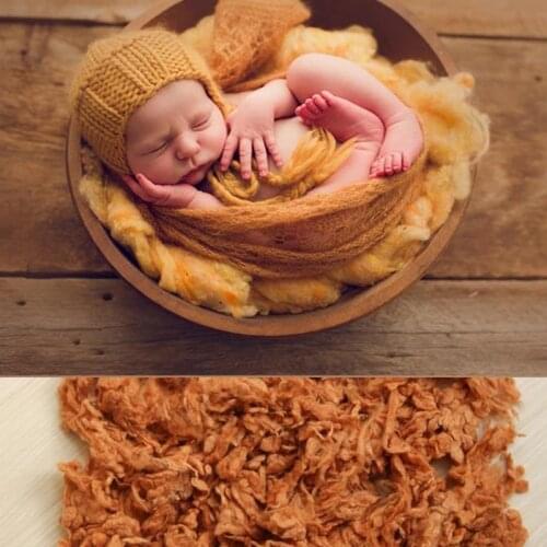 Top Quality Newborn Photography Blanket Filler Props Wool Blend Filler Cushion Blanket Stuffer Giant Wool Blanket Knitting