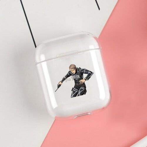 Jean kirstein season 4 Clear Cases For Apple Airpods 1 2 Earphone Bluetooth Wireless Cover For Airpods 2 1 Coque