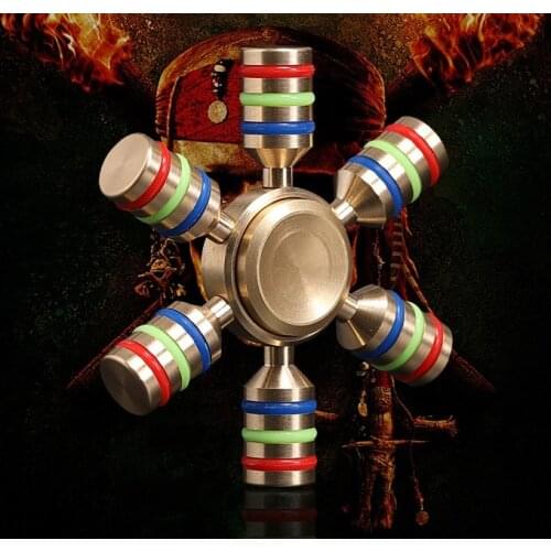 Fidget Rainbow Finger Spinner Hand Spinner Toy Metal Brass Spiner Antistress Relieve Stress Toys 2021