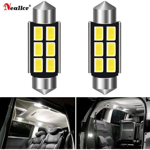A Pack CANBUS C5W LED Bulb 12V Festoon 31mm 36mm 39mm 41mm C10W Car Interior Light License Plate Reading Lamp 6000K White 12V