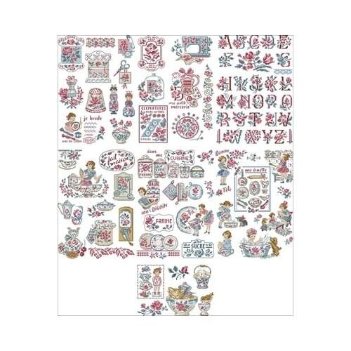 TOP Authentic Egyptian cotton self matching needle free printing kit LBP - womens great story counted cross stitch kits