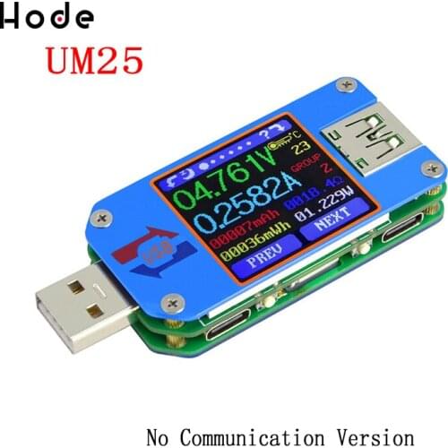 UM25 UM25C for APP USB 2.0 Type-C LCD Voltmeter ammeter voltage current meter battery charge usb Tester voltmeter multimeter