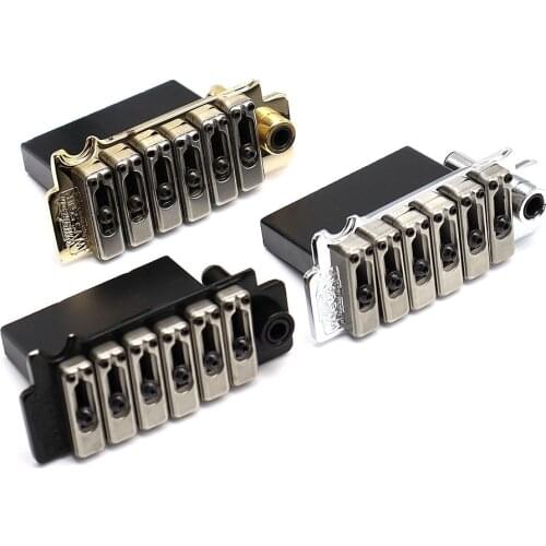 Wilkinson Bridge WVS50IIK Tremolo Bridge with Stainless Steel Saddles+ Zinc Block for ST Electric Guitar