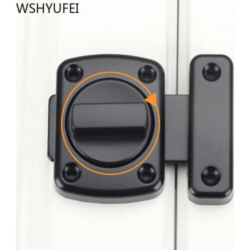 WSHYUFEI Zinc alloy General latch Security Anti-theft Door latch Bedroom Bathroom Turn Twist Bolt Privacy Catch Latch Hardware