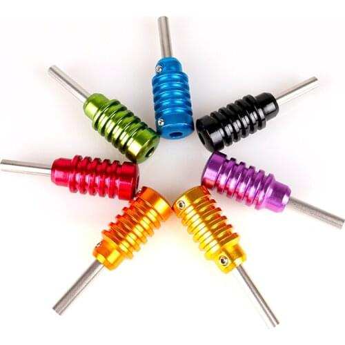 2 pcs/Lot High Quality Aluminum Alloy Handmade Tatttoo Machine Grip 25mm Diameter Tattoo Grip TG2103