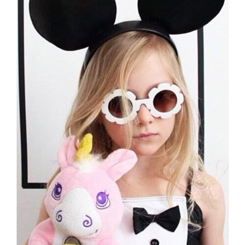2020 LVVKEE Hot Fashion childrens flower sunglasses sunflower shape Girl sunglasses Childrens Boy Girl lovely cute sun glasses