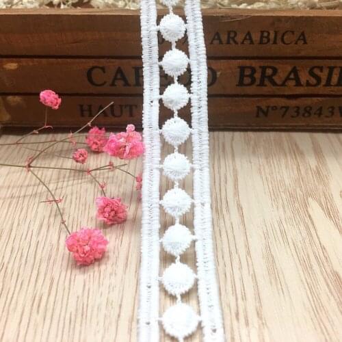 30Yards Milk Silk Embroidered Lace Trim Neckline Fabric Lace Ribbon Wedding Dress Collar Lace For Sewing Supplies Crafts