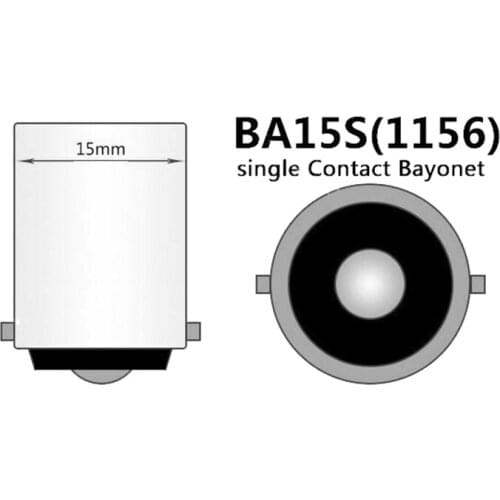 360° LED Light 6500k Accessory Bulbs Parts Tail 1156 BA15S 15-SMD 4X Canbus