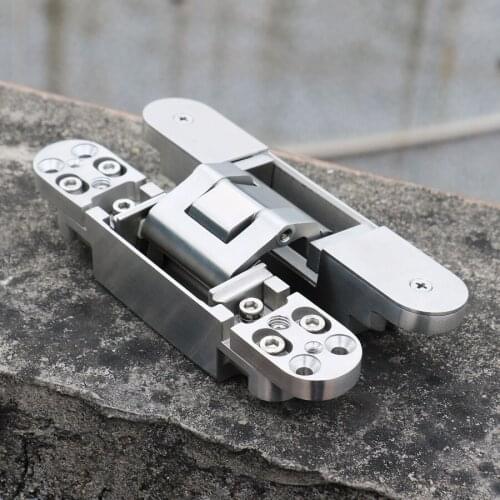 INOX 304 fire grade conceal 3d door hinge adjustment stainless steel door hinges 180