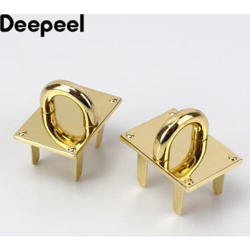 10/20pcs 30mm Golden Bag Clasp Buckle Metal Women Luggage O Ring Arch Bridge Hardware Crafts Pendant Decor Accessories AP613