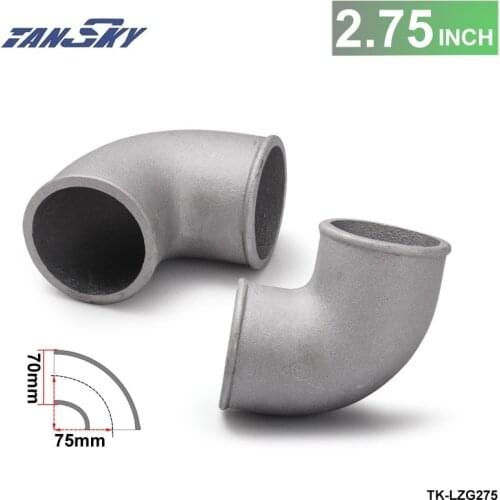 70mm 2.75" Cast Aluminium Elbow Pipe 90 Degree Intercooler Turbo Tight Bend For GM 6.6L LB7 Duramax Diesel TK-LZG275