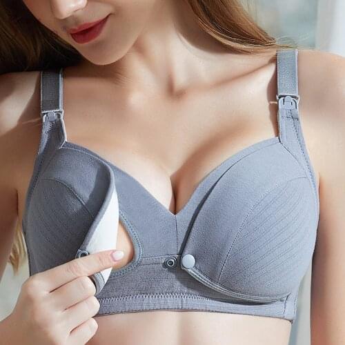 SEXYWG Nursing Bras Breathable Supportive Plus Size Cotton Maternity Nursing Bra Pregnancy Clothes Prevent Sagging Breastfeeding
