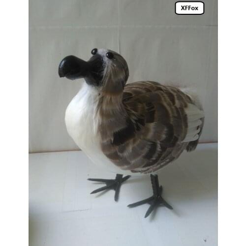 New simulation gray Dodo bird model foam&feathers Raphus cucullatus toy gift about 30cm xf0356