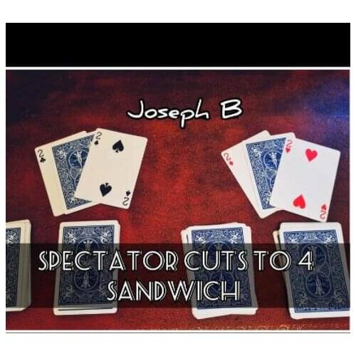 2021 THE SPECTATOR CUTS TO FOUR SANDWICH by Joseph B Magic tricks