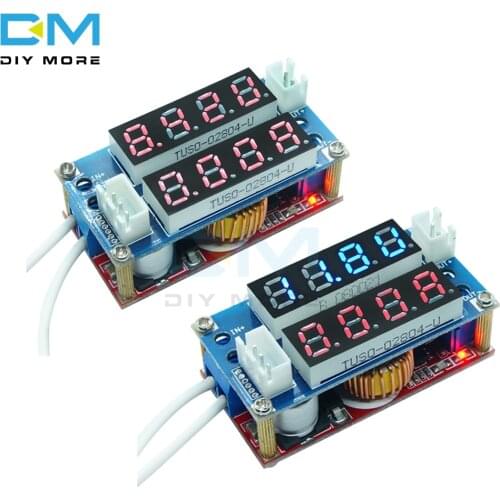 Red Blue CC CV Step Down Max 5A Digital Voltmeter Ammeter Display LED Drive Board for Arduino Adjustable Receiver Charge Module