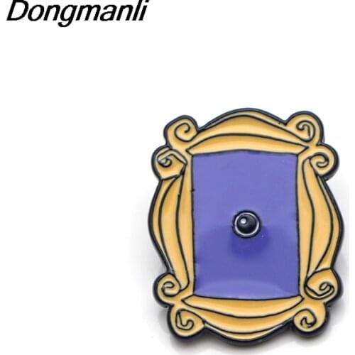LT352 Friends TV Enamel Pins and Brooches for Women Fashion Lapel Pin Backpack Bags Badge Gifts