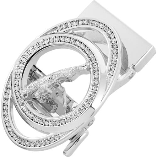 New Leopard Personality Belt Buckle Alloy Automatic Buckle LY136-23963 Designer Belts Men