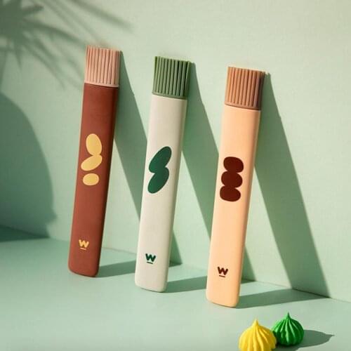 New Silicone Oil Brush Creative Kitchen Tools Detachable Baking Pancake Household High Temperature Resistant Silicone Barbecue