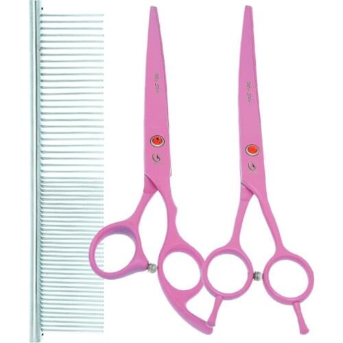 Meisha 7 inch Pet Trimmers Animal Straight Curved Cutting Scissors Thinning Shears Animals Grooming Scissor Dog Suppliers B0037A