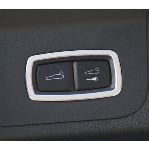 Zinc alloy Car Rear Trunk Gate Switch Decorative Cover Moulding Trim for Porsche Panamera 2017 2018 Styling