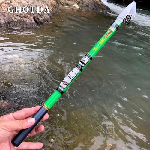 Portable Rock Fishing Rod 1.5-3.0M Carp Rod Telescopic Sea Fishing Rod Spinning Rod Carbon Fiber Ultralight Hard