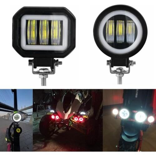 Fog square round headlight for auto motor vehicles and electric scooters, Duаltrоn, Ultron, Yokamura, Falcon