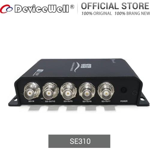 DeviceWell SE310 3G HD SD 1 to 10 SDI Video Signal Debounce Application Splitter Frequency Converter Distributor