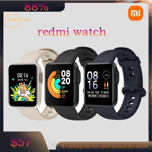 Xiaomi Redmi Watch Bluetooth Smart Watch Gps 5atm Waterproof Smartwatch Fitness Heart Rate Up To 9 Days Of Battery Life