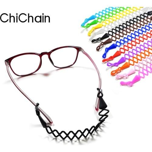 Stylish Eyeglasses Rubber Strap Women Glasses Fashion Solid Color Band Sunglasses Band flexible Silicone Sunglasses Rope