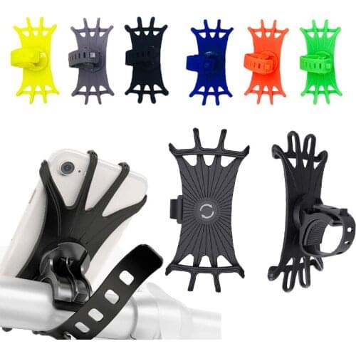 Universal Motocycle Bicycle Phone holder for iPhone Samsung Xiaomi Huawei Cell Phone Mobile Bike Handlebar Stand Bracket Silico