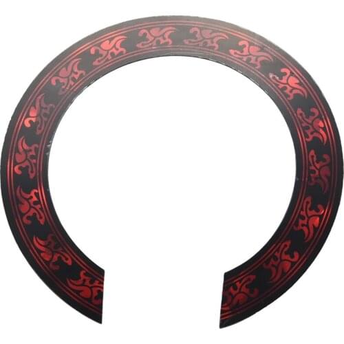 1 Pcs Soundhole Rosette Decal Sticker With Red Pattern For Acoustic Classical Guitar Parts Replacement