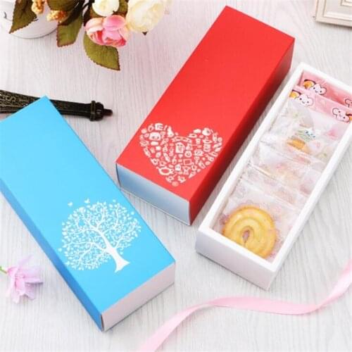 10Pcs/Lot Paper Wedding Party Favor Candy Boxes Colorful Handmade Gift Boxes Home Baking Cake/Cookie Packing Macaroons