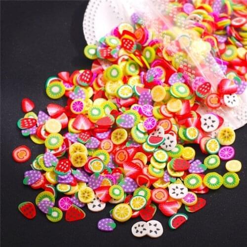10g/800Pcs Polymer Clay Flower Fruit Crafts Slices Nail Art DIY Designs Stickers Decoration Diy Manicure Accessories