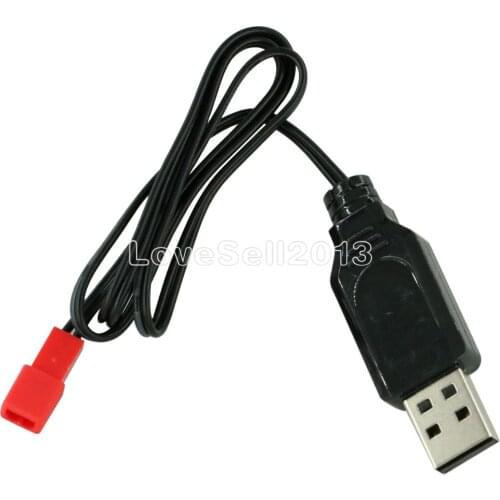 3.7V 500mA Output 1S Lipo Lithium Battery USB Cable Charger Red JST Female Head Board Module