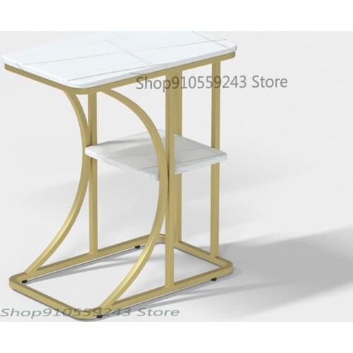 Side Table Nordic Rock Slab Marble Living Room Sofa Corner Table Balcony Small Coffee Table Double Small Square Table Creative B
