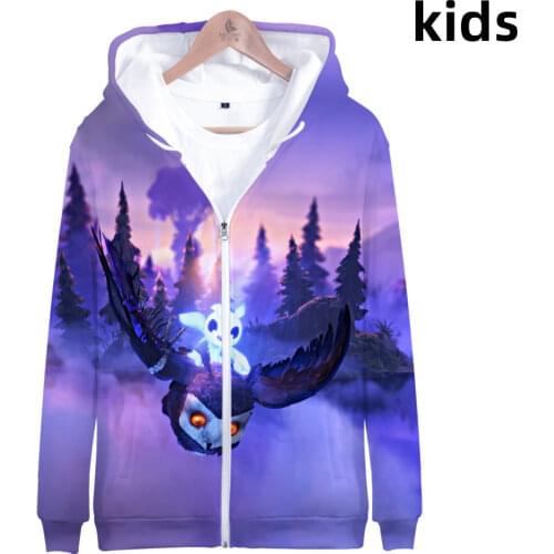 2 to 14 years kids hoodies Ori and the Will of the Wisps 3d hoodie sweatshirt boys girls funny Jacket coat children clothes