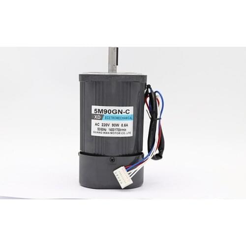 AC220V 50HZ 90W 1400/2800RPM Permanent Magnet Speed Control Motor Suitable for mechanical equipment, power tools,DIY power,etc