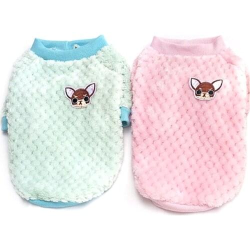 Blue/Pink Pet Clothes For Small Dogs Chihuahua Yorkies Pug Winter Dog Clothing Puppy Cat Coat Jacket Ropa Perro S-2XL