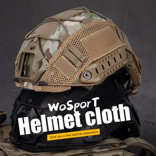 Wear-Resistant Nylon Cloth Helmet Mesh Cover Anti-Scratch Airsoft Helmet Covers CS Paintball Wargame Sports Hunting Accessories