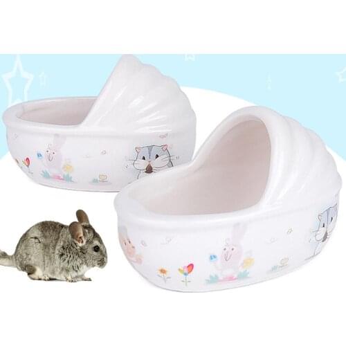 Hamster Ceramic Bathtub Small Pets Animal Bathroom Container Relax Habitat House