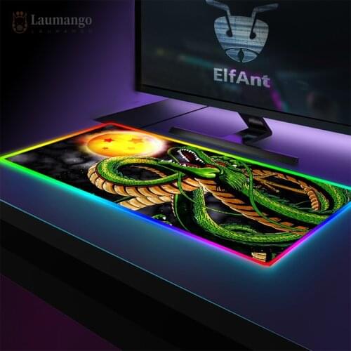 Anime dragon mouse pad xl RGB Mouse Pad Backlit Mouse Pad Mousepad XXL for Keyboard LED Mice Mat Gamer Computer Mousepad RGB