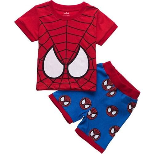 Summer Disney Short Sleeve Short Set Pajamas Cartoon 2021 Boys Pajamas Kids Homewear Kids Sleepwear