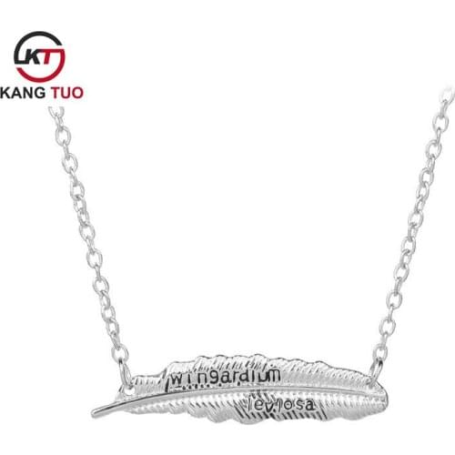 Fashion Leaf Pendant Necklace Gold/Silver Color Plated Alloy Jewelry For Women&Men