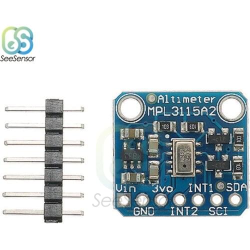 2.5V-5V MPL3115A2 I2C Intelligent Temperature Pressure Barometric Altitude Sensor Module Altimeter V2.0 for Arduino 20-110kPa
